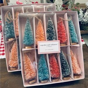 Cupcakes and Cashmere 6ft Bottle Brush Garland Set of 2 Christmas